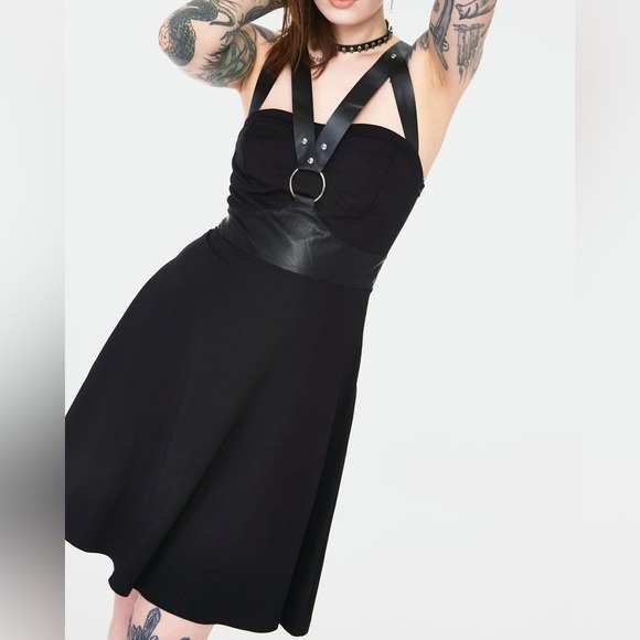 Jawbreaker Dresses & Skirts - Black Sleeveless Release Me Skater Dress